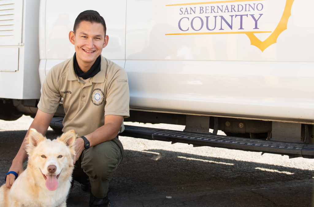 Animal Care Officer with dog