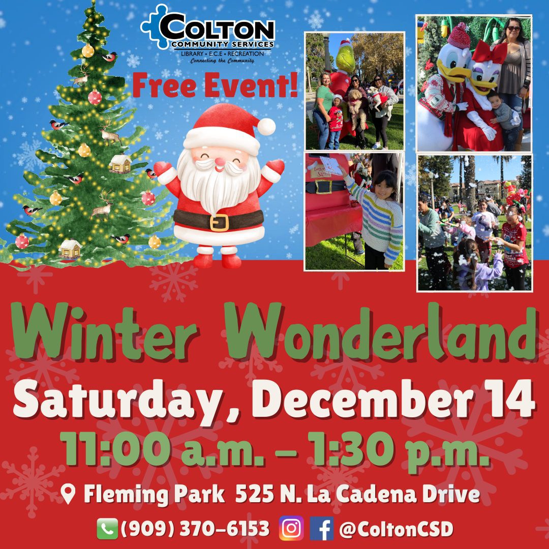 Winter Wonderland event in Colton